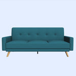 Narvik Sofa Bed 3 Seater Click Clack - Blue Sofas Bargainia