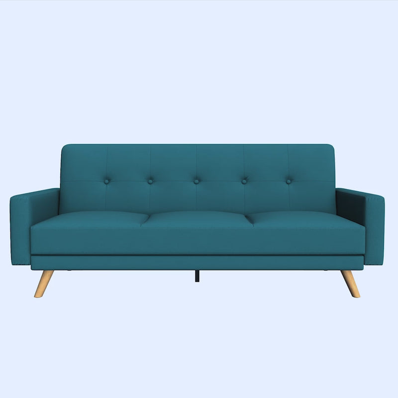 Narvik Sofa Bed 3 Seater Click Clack - Blue Sofas Bargainia