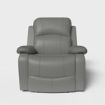 Faux Leather Manual Recliner Arm Chair - Charcoal Grey