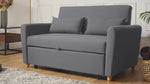 Dahlia Grey 2 Seater Pull Out Sofa Bed - Convertible Sleeper Sofa Sofas Bargainia