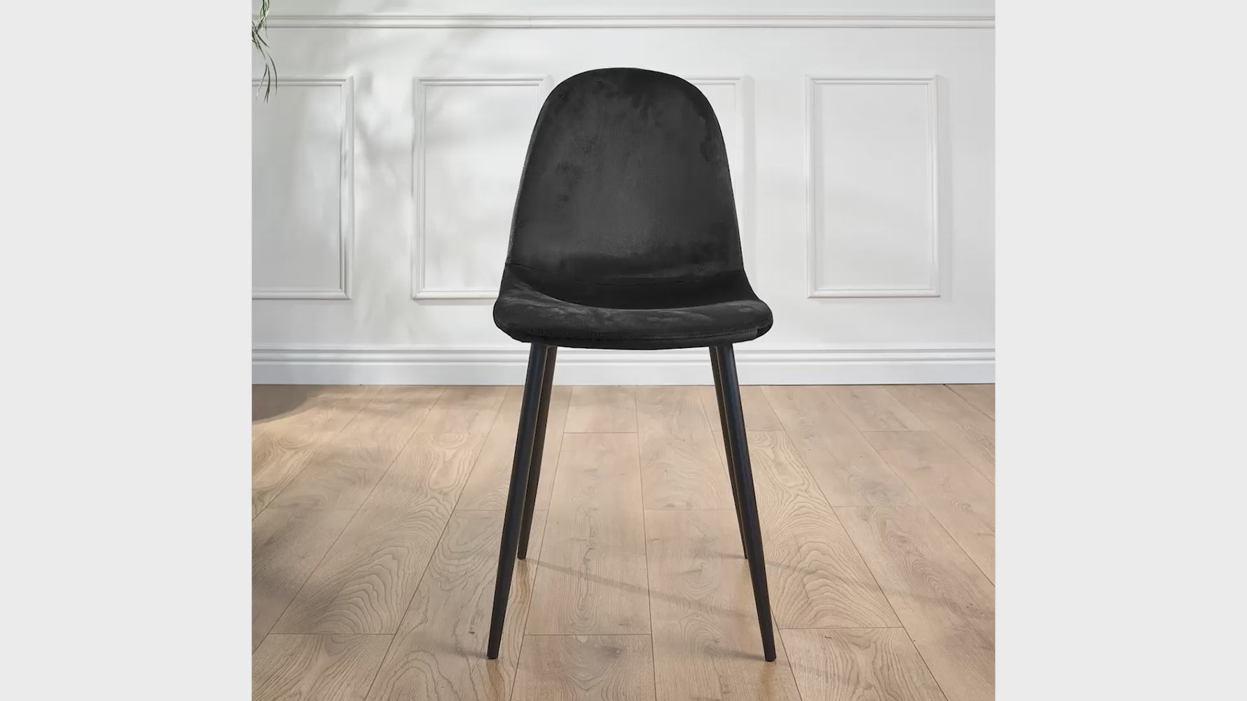 Ron Dining Chair - Black Velvet Clearance