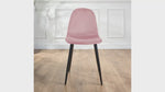 Ron Dining Chair - Velvet Pink Clearance