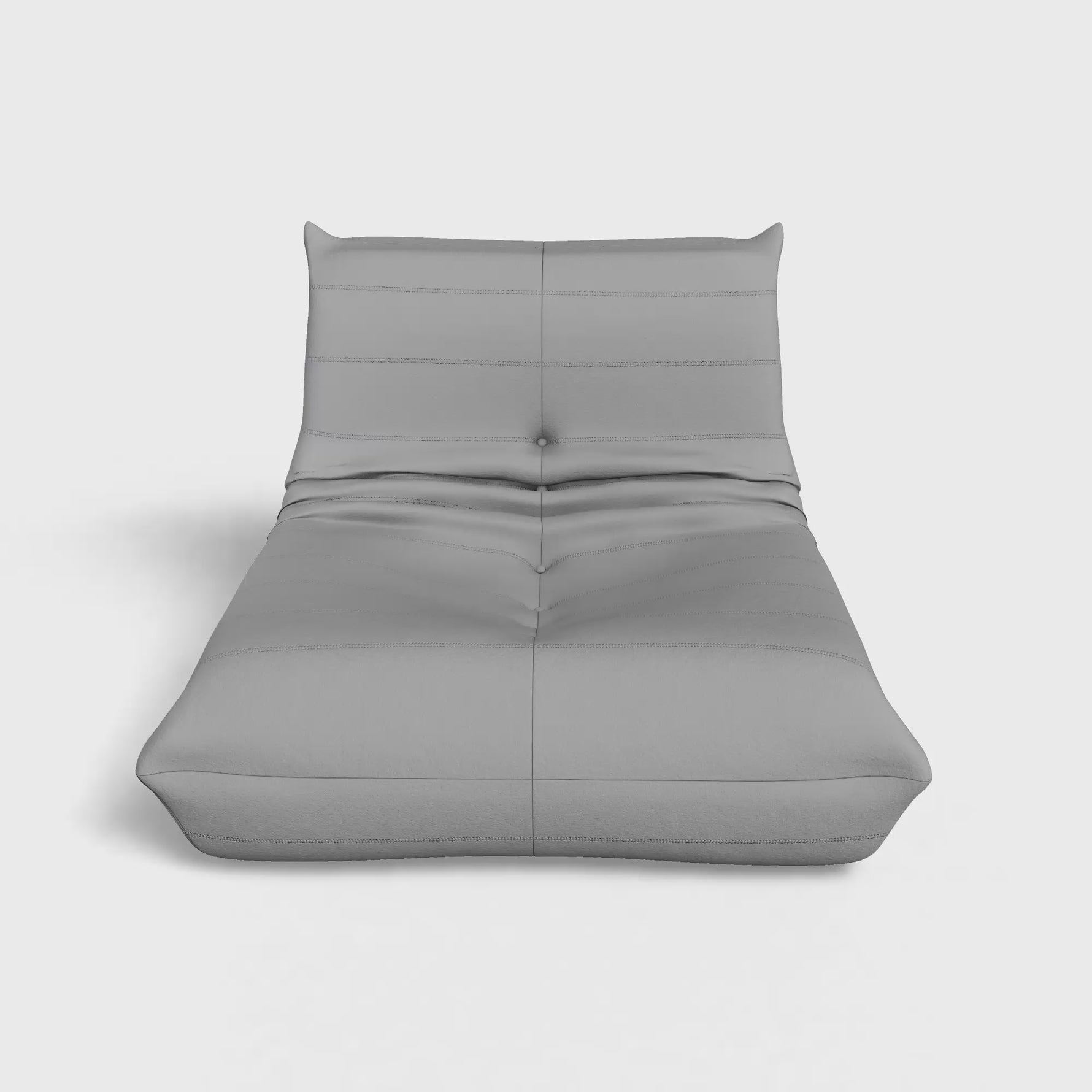 Cocoon Grey Floor Sofa Lounge Chair - Faux Suede Clearance