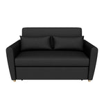 Dahlia Black 2 Seater Pull Out Sofa Bed - Convertible Sleeper Sofa Sofas Bargainia