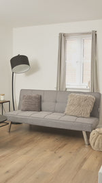 Grey Click Clack 3 Seater Sofa Bed - Britney