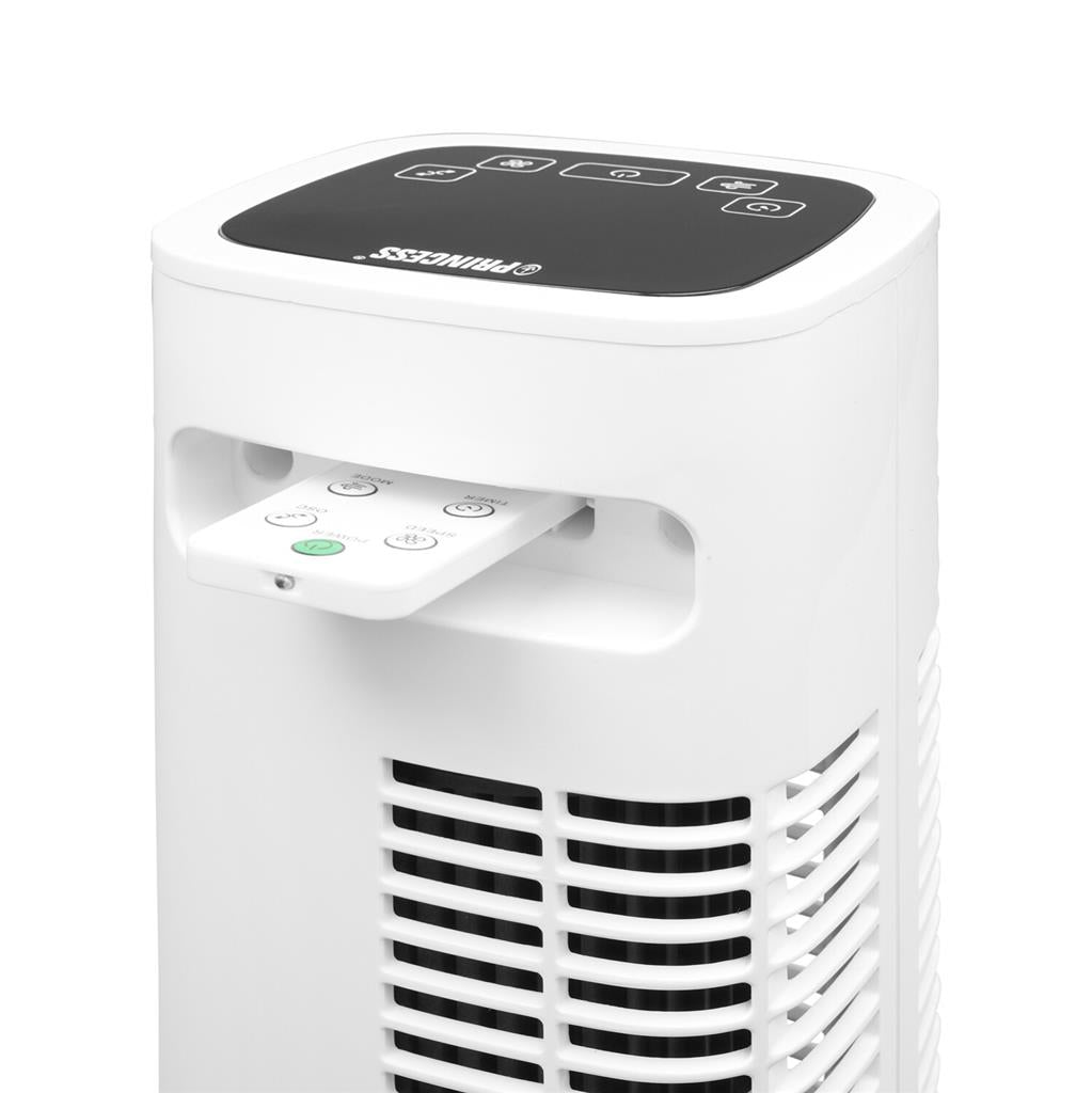 Princess Smart Compact Quiet Tower Fan 80cm Drinks Partner