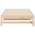 Pull - out Day Bed without Mattress 2x(75x190) cm Solid Wood Pine - Bargainia.com - 