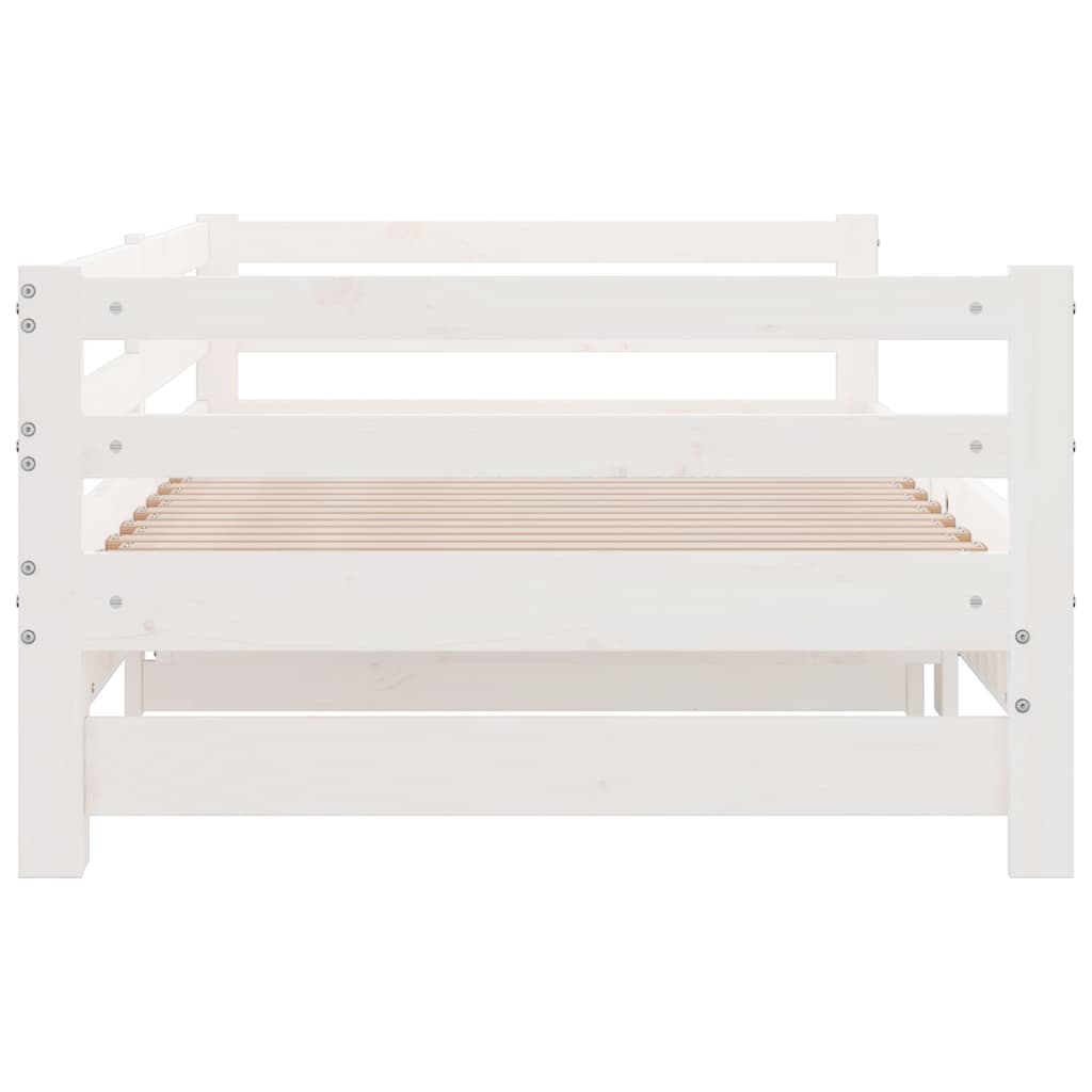 Pull - out Day Bed without Mattress White 2x(90x200)cm - Bargainia.com - 8720286641477 - 806951