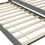 Pull - out Sofa Bed Frame without Mattress Grey 90x200 cm - Bargainia.com - 