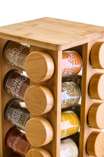 Puro Bamboo Revolving Spice Rack with 16 Jars - Bargainia.com - 5063227018901