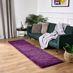 Purple Thick Shaggy Rug - California - Bargainia.com - 