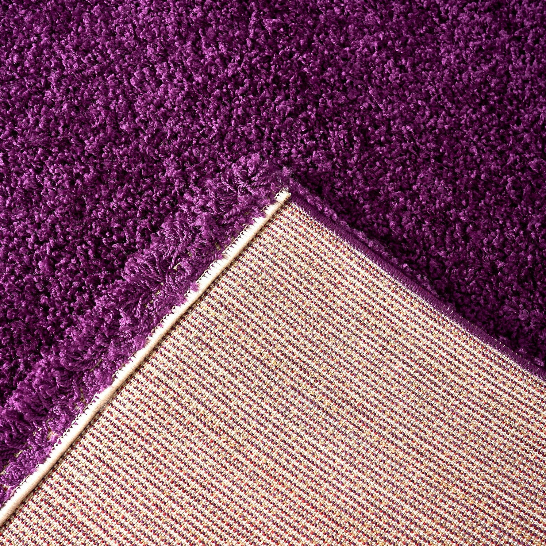 Purple Thick Shaggy Rug - California - Bargainia.com - 