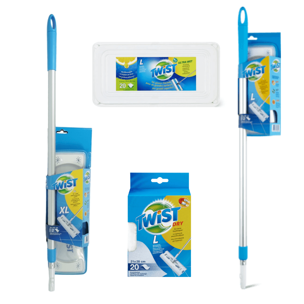 Quick Mop Twist Floor Cleaning - Large, X Large, Refill Pads Clearance