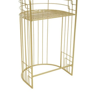 Rabia Gold Finish Bar Chair - Bargainia.com - 5018705497723