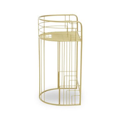 Rabia Gold Finish Bar Chair - Bargainia.com - 5018705497723