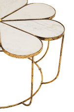 Rabia Petal Coffee Table With Marble Top - Bargainia.com - 5018705497501