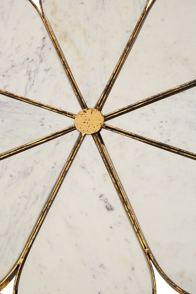 Rabia Petal Coffee Table With Marble Top - Bargainia.com - 5018705497501