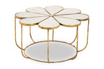 Rabia Petal Coffee Table With Marble Top - Bargainia.com - 5018705497501