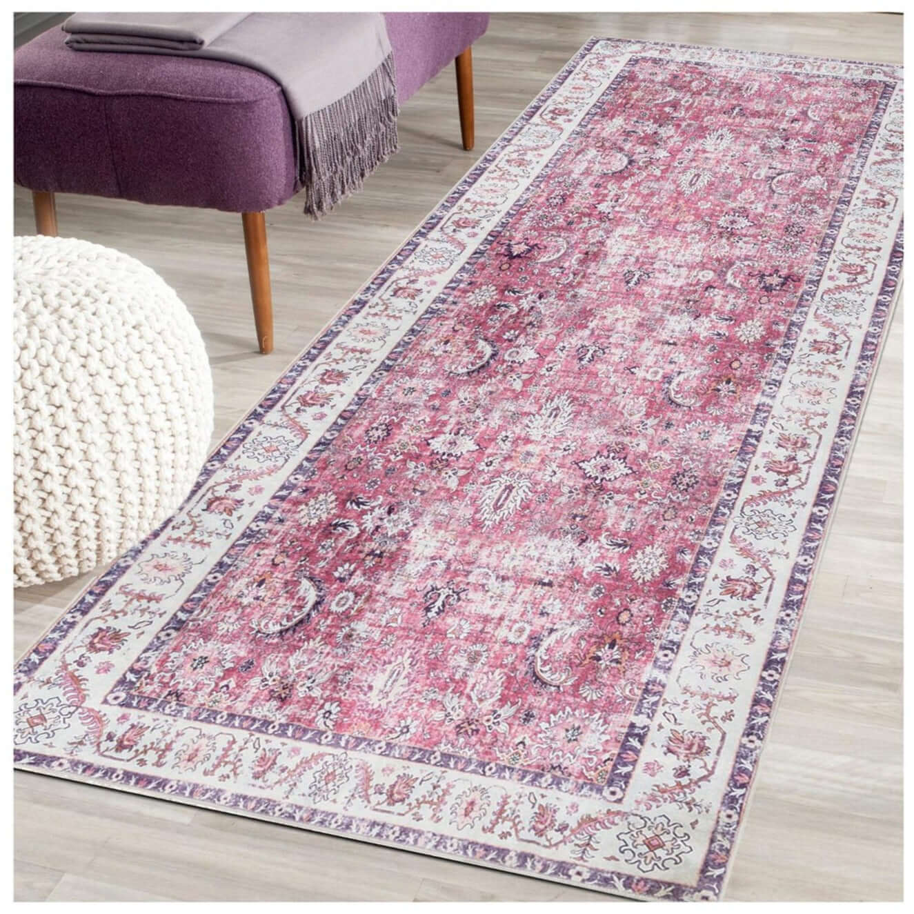 Rada Vintage Washable Rug - Bargainia.com - 5056584508734 - SIL003009