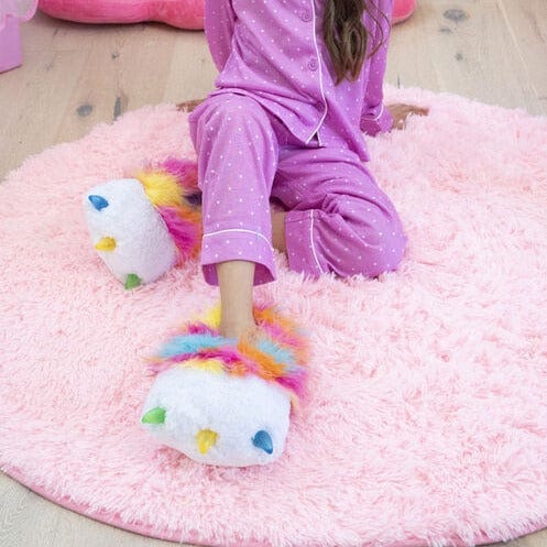 Rainbow Butterfly Unicorn Kitty Action Power Paws Slippers For Kids - Bargainia.com - 21664401637 - TNL-555135-1637