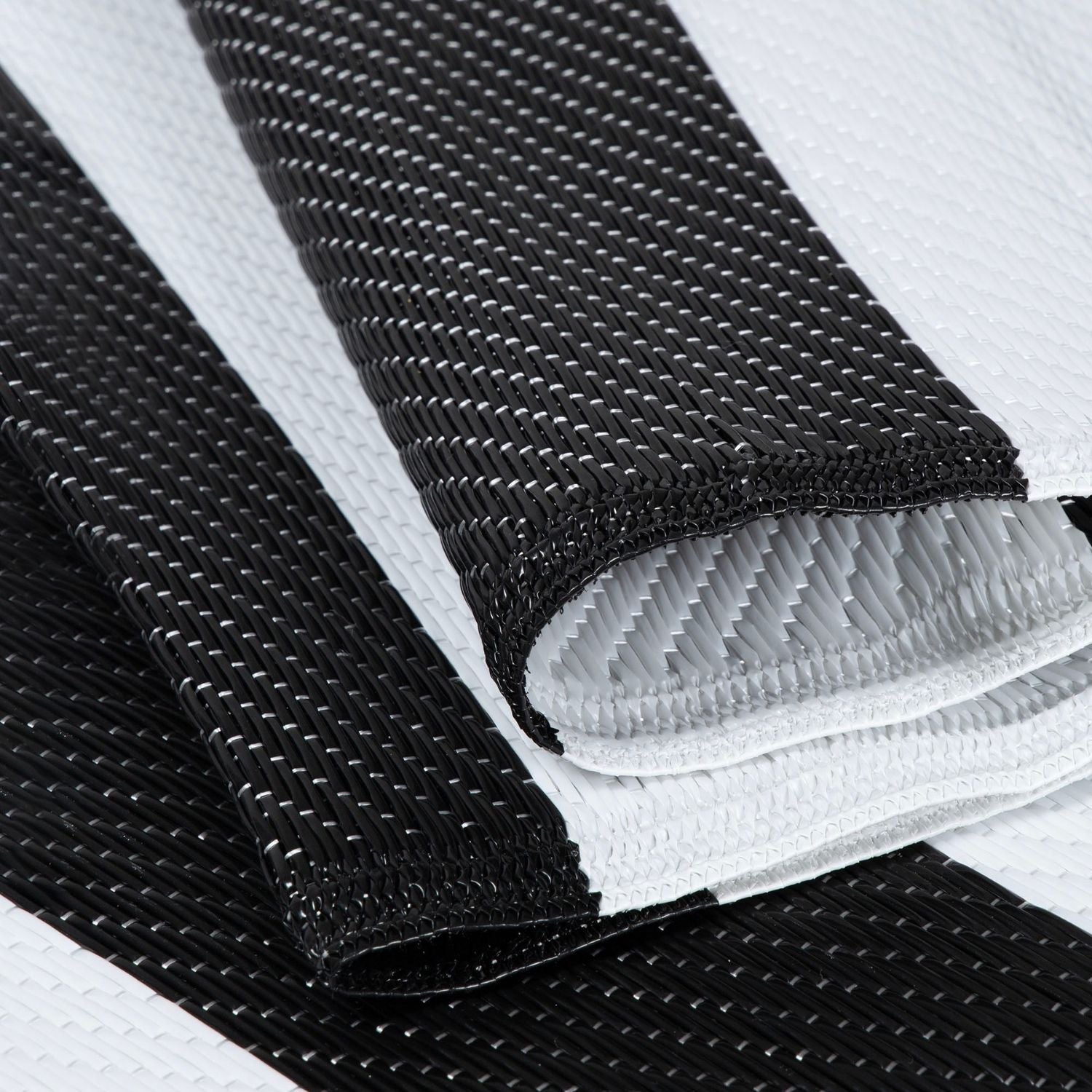 Rainbow Outdoor Rug Black & White | 1030 - Bargainia.com - 5056584543568 - 3692