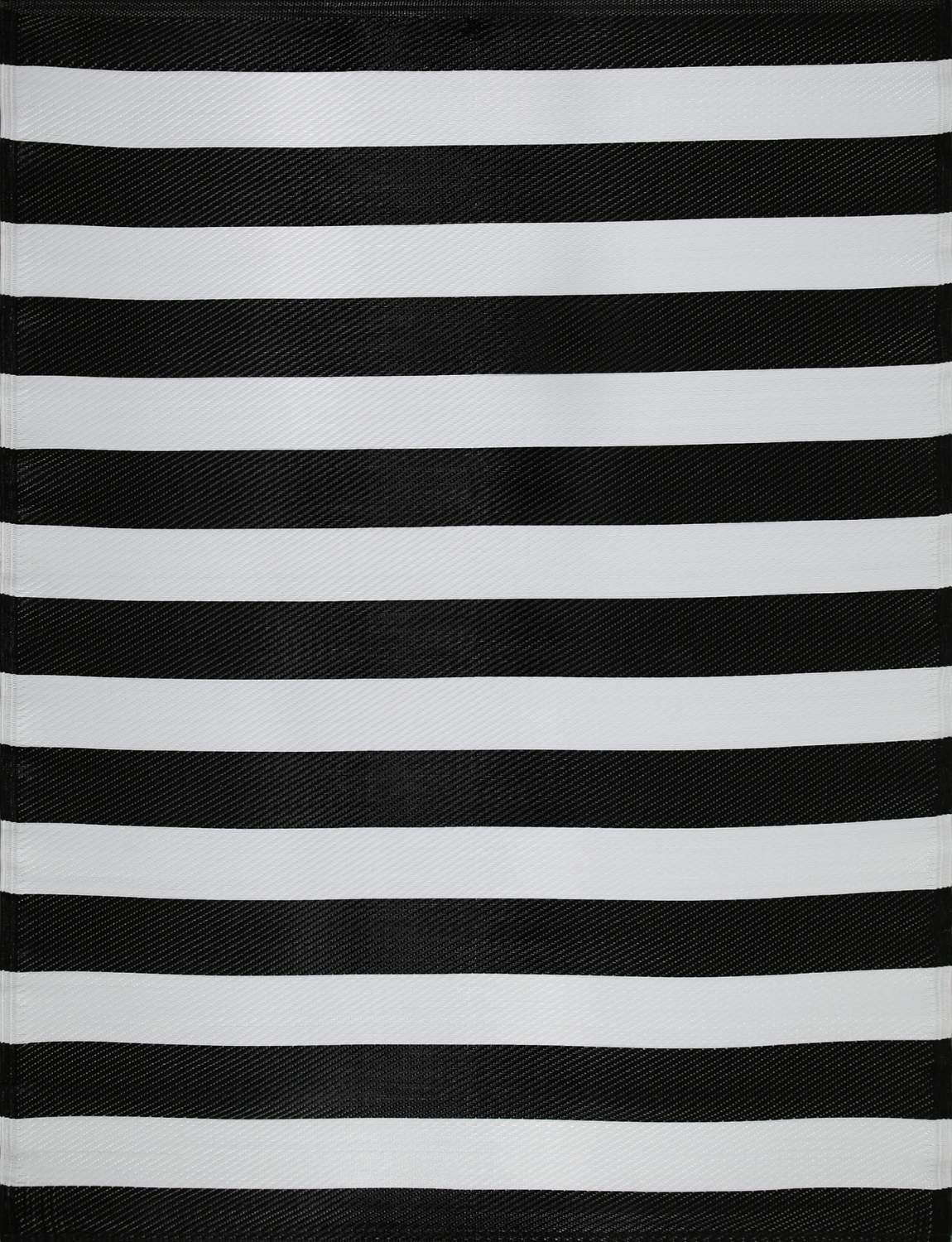 Rainbow Outdoor Rug Black & White | 1030 - Bargainia.com - 
