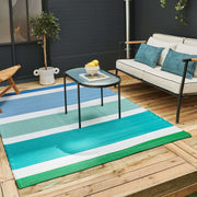 Rainbow Outdoor Rug Blue | 1030 - Bargainia.com - 5056584543629 - 3698