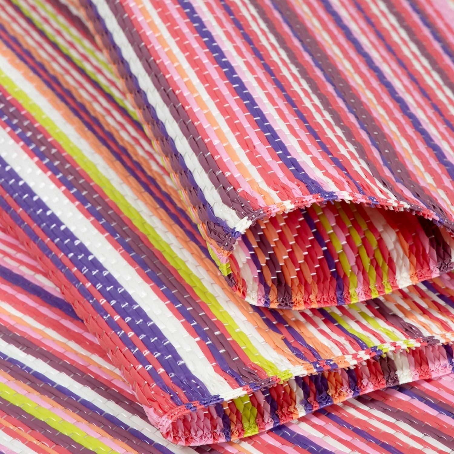 Rainbow Outdoor Rug Pink | 1020 - Bargainia.com - 5056584543384 - 3674