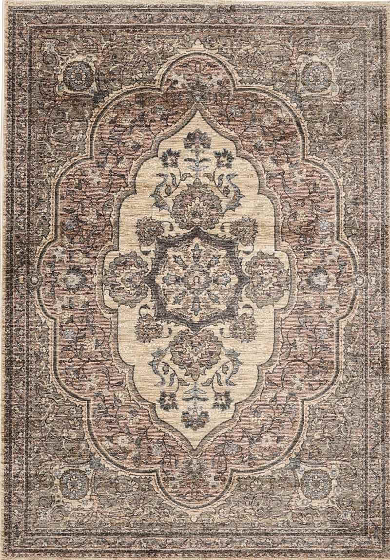 Raja Medallion Vintage Rug – Brown Heritage Elegance - Bargainia.com - 5053095270518 - MA4928/NJ1-E 120/180