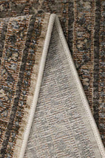 Raja Medallion Vintage Rug – Brown Heritage Elegance - Bargainia.com - 