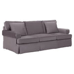 Ralph Three Seat Grey Velvet Sofa - Bargainia.com - 