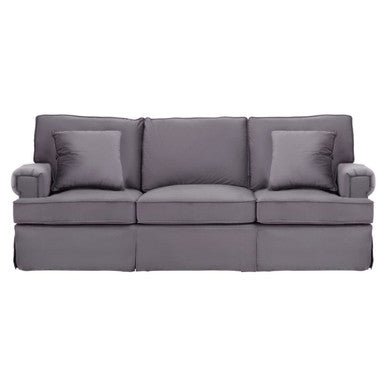 Ralph Three Seat Grey Velvet Sofa - Bargainia.com - 