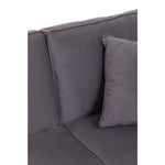 Ralph Three Seat Grey Velvet Sofa - Bargainia.com - 