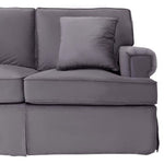 Ralph Three Seat Grey Velvet Sofa - Bargainia.com - 