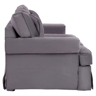 Ralph Three Seat Grey Velvet Sofa - Bargainia.com - 