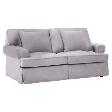Ralph Two Seat Grey Velvet Sofa - Bargainia.com - 