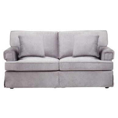 Ralph Two Seat Grey Velvet Sofa - Bargainia.com - 