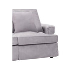Ralph Two Seat Grey Velvet Sofa - Bargainia.com - 