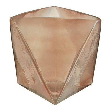 Rambia Large Pink Glass Candle Holder - Bargainia.com - 5018705440460