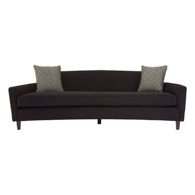 Rania 3 Seat Black Dimity Fabric Sofa - Bargainia.com - 