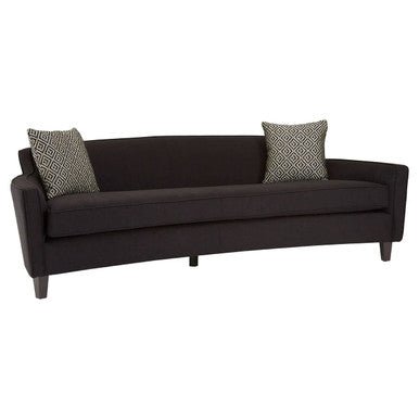 Rania 3 Seat Black Dimity Fabric Sofa - Bargainia.com - 