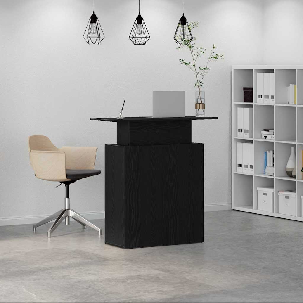 Reception Desk Black 100x40x104 cm Engineered Wood - Bargainia.com - 8721158658890 - 859052