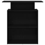 Reception Desk Black 100x40x104 cm Engineered Wood - Bargainia.com - 