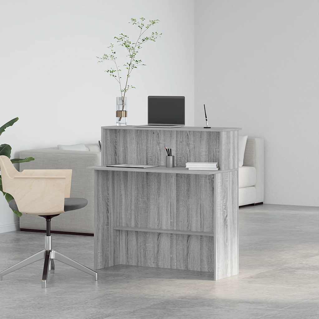 Reception Desk Grey Sonoma 100x50x103.5 cm Engineered Wood - Bargainia.com - 8721158658661 - 859029