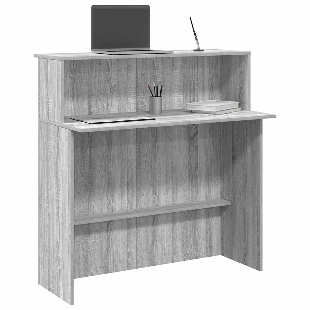 Reception Desk Grey Sonoma 100x50x103.5 cm Engineered Wood - Bargainia.com - 8721158658661 - 859029