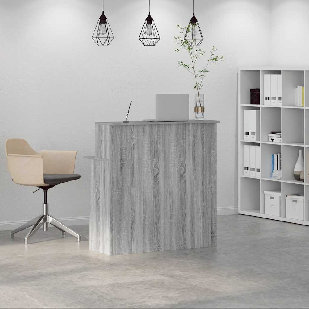 Reception Desk Grey Sonoma 100x50x103.5 cm Engineered Wood - Bargainia.com - 8721158658661 - 859029