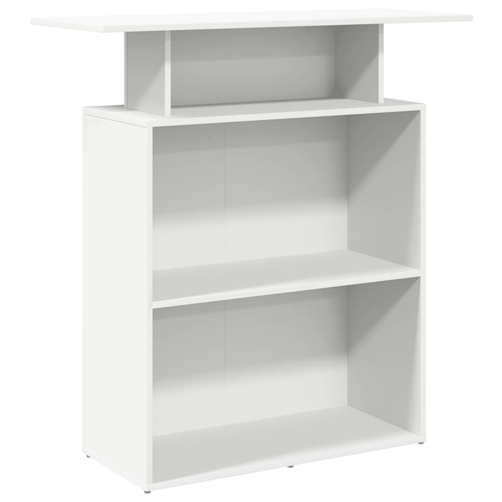 Reception Desk White 100x40x104 cm Engineered Wood - Bargainia.com - 8721158658883 - 859051