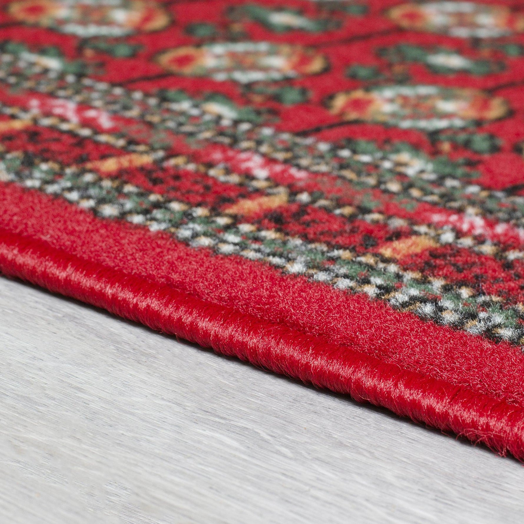 Red Bokhara Hard Wearing Runner Mat - Texas - Bargainia.com - 