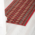 Red Bokhara Hard Wearing Runner Mat - Texas - Bargainia.com - 