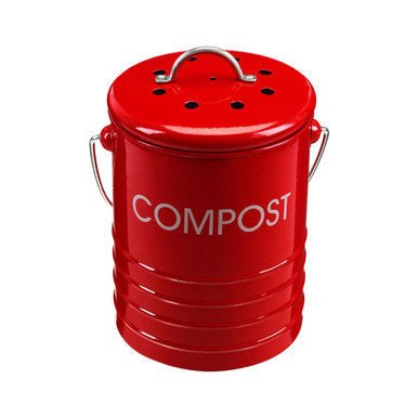 Red Compost Bin With Handle - Bargainia.com - 5018705727844